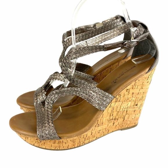 Banana Republic Metallic Cork Wedges - 9 - Picture 4 of 17